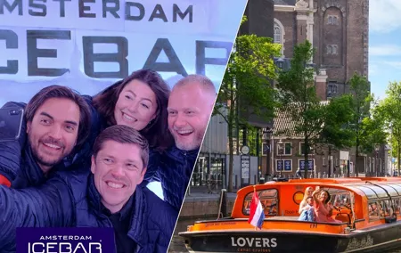 Combo Ticket: Xtracold Icebar Amsterdam and 1-Hour Canal Cruise