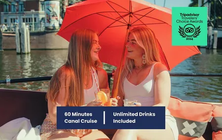 Amsterdam canal cruise in open boat – Guided tour