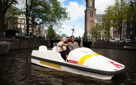 Amsterdam Independent Sightseeing by Pedal Boat