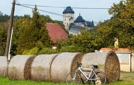 Full-Day Countryside Bike Tour to Karlstejn Castle (small group)