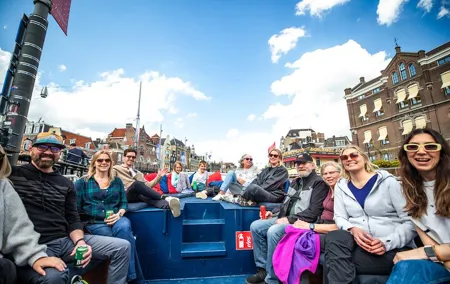Amsterdam Canal Cruise with Live guide & Two drinks - Central St.