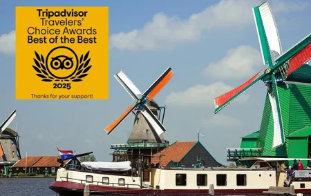 Day Trip from Amsterdam to Zaanse Schans Windmills and Volendam