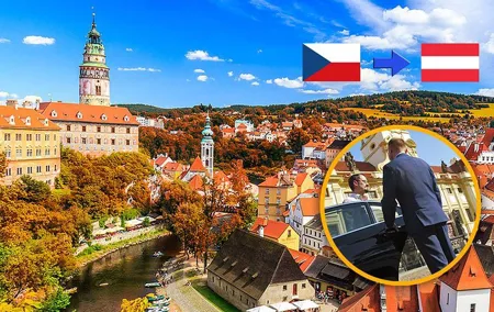 Private Transfer from Prague to Vienna with a Stopover in Cesky Krumlov