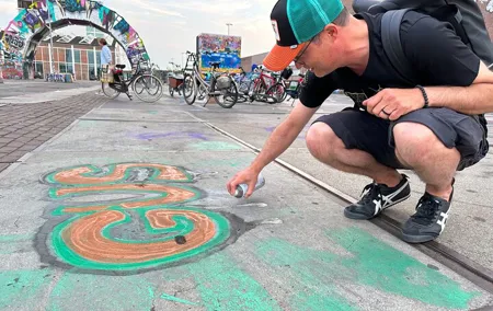 Urban Adventures Amsterdam Bike Tour, Graffiti and Magnet Fishing