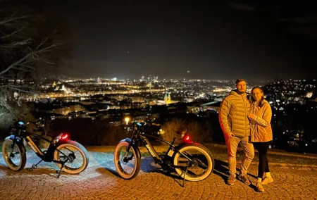 Retro Style E-Bike Night Tour in Prague - Live Guided
