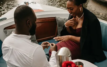 Private Marriage Proposal Canal Cruise Amsterdam w Bubbles/Roses