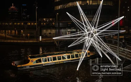 Amsterdam German Light Festival Tour with Unlimited Drinks