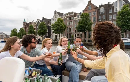 Amsterdam Open Boat Canal Tour With Drinks