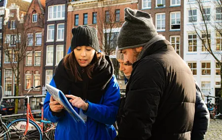 Amsterdam city center walking tour in Italian