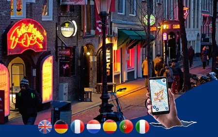 Amsterdam Red Light District: City Walk Audio Guide on your Phone