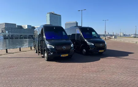 Private Minibus Amsterdam - Schiphol Airport transfer 1-16 pers