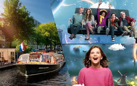 This is Holland Ticket plus 1-Hour Amsterdam Canal Cruise