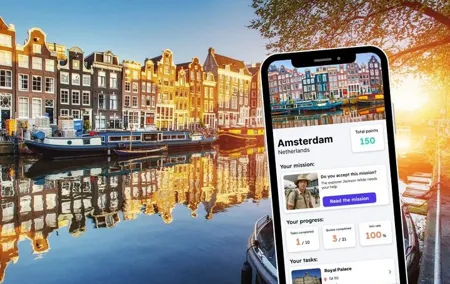 Amsterdam Exploration Private Game and City Tour on your Phone