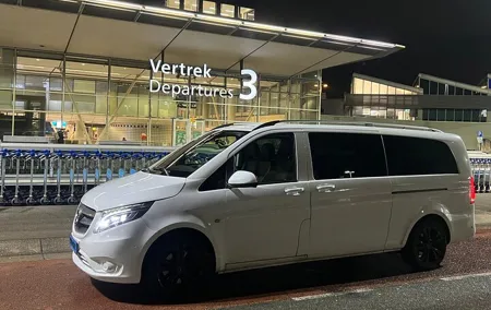 Private Transfer from or to Schiphol Airport AMS by Luxury Van