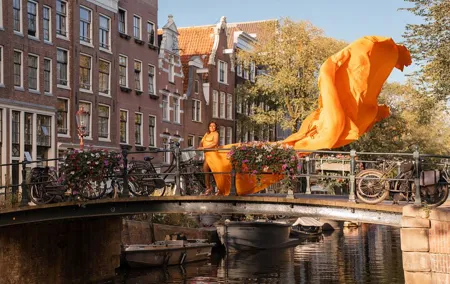 Flying Dress Photoshoot Experience in Amsterdam and Sea Coast