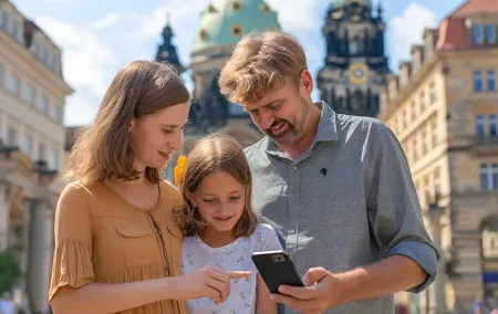 Private digital audio book city rally in Dresden's old town