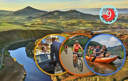 Bohemian Switzerland Boat-N-Bike Private day trip from Prague