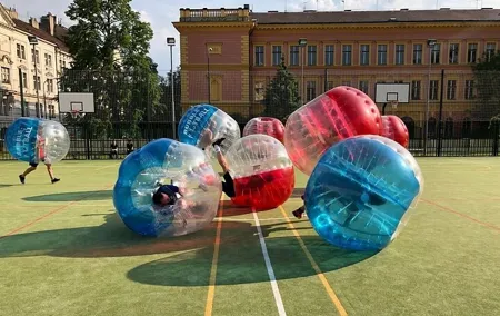 Private Bubble Football Activity in Prague