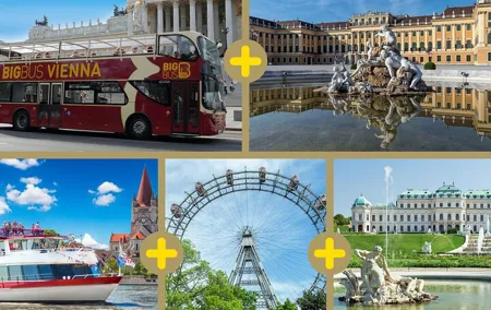 Best of Vienna Pass: Schönbrunn, Belvedere, Big Bus & Cruise