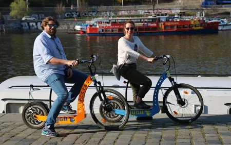 Grand City Tour of Prague on Cruiser e-Bikes or e-Scooters