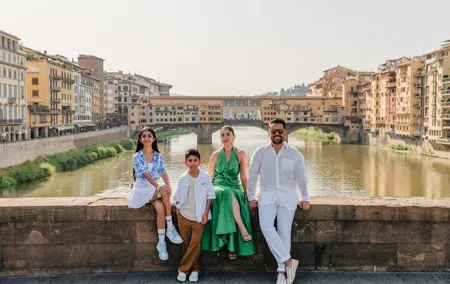 Professional Photoshoot In Florence with Flying Dress Rental