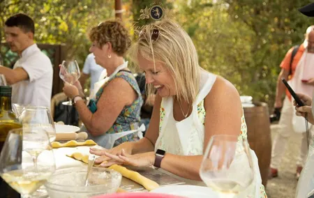 Florence Private Cooking Class in San Gimignano and Wine Tasting