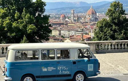 Panorama Florence's Scenic Views on a Vintage Van Tour