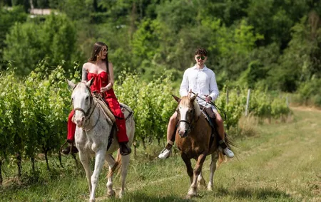 Private Photo Shooting on Horseback and at Wine Estate's