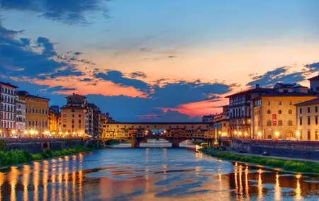 Sunset Stroll in Florence