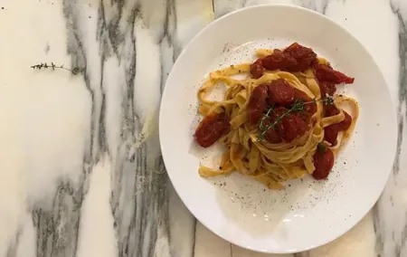 Virtual join interactive class from Italy fettuccine cacio e pepe and pesto