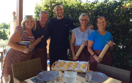 Cooking class for small group in a 19th century villa Florence