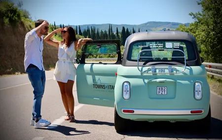 Original Fiat Topolino E-Car Tour in Chianti with Lunch & Tasting