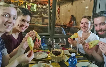 Florence Food Tour with Farmers Market Visit City Sightseeing and Wine Tasting
