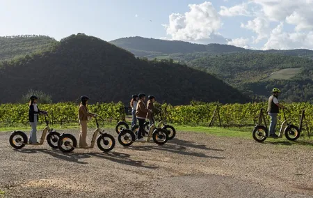 Hop on and cruise through the vineyards of Chianti Rufina