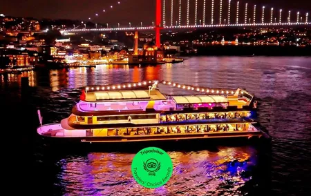 Bosphorus Dinner Cruise with Show and Private Table