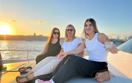 Bosphorus Sunset Cruise with Wine, Feel Special On A Luxury Yacht
