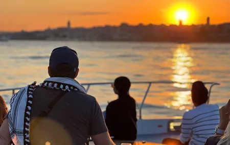 Istanbul Sunset Yacht Cruise on the Bosphorus with Transfers