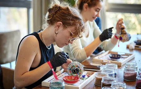 Istanbul: Turkish Mosaic Lamp Workshop with Turkish Delight