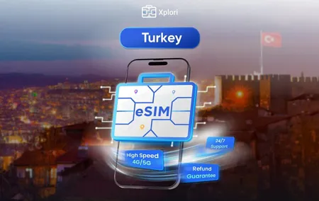 Turkey eSIM | 3-30 days | Daily data | QR code