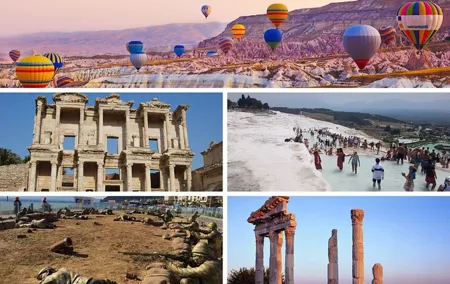 6 Days Turkey Tour Cappadocia, Pamukkale, Ephesus, Gallipoli Troy