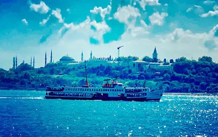 Private 2 hour luxury yacht tour of the Bosporus with a guide.