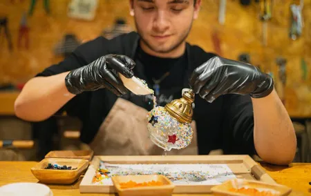 Guided Turkish Mosaic Lamp Workshop with Snacks