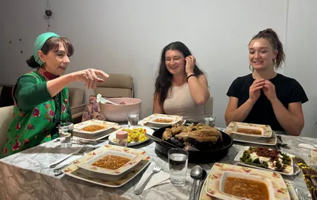 Traditional Family Dinner in Istanbul with with Eastern Family