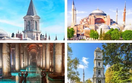 Basilica Cistern, Topkapi, Dolmabahce Palace, Hagia Sophia Ticket