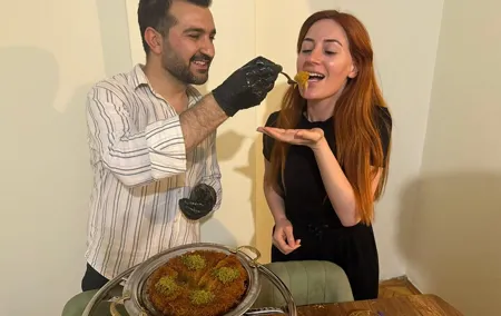 Turkish Sweet Cheese Pastry Künefe and Workshop at a Local Home