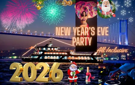 New Year Eve Cruise with Dinner at Istanbul Bosphorus