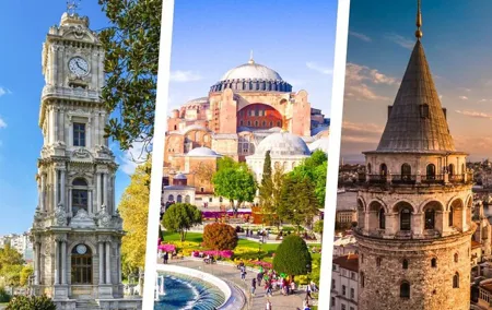 Dolmabahce Palace, Hagia Sophia and Galata Tower Entry Tickets