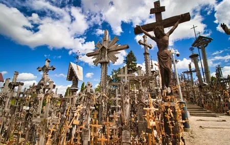 From Riga: Hill of Crosses & Jelgava Highlights