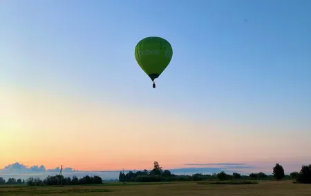 Hot Air Baloon Flight Over Riga or Latvia