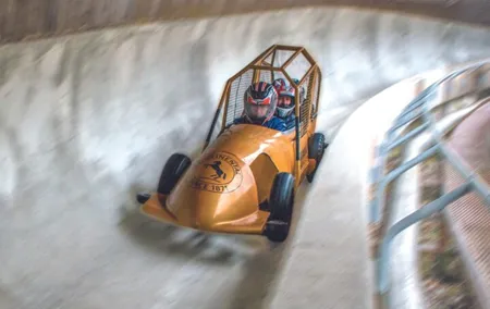 Latvia Bobsleigh and luge track ride experience (Summer Bob)